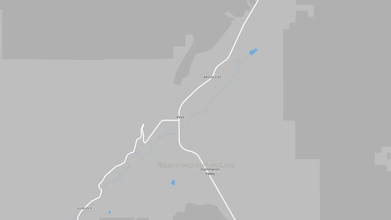 Transit Grade map of Veyo, UT