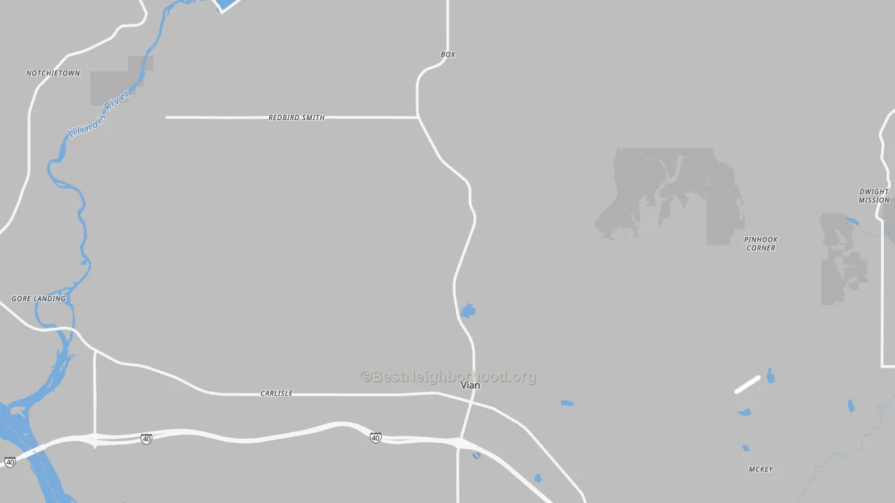 Transit Grade map of Vian, OK