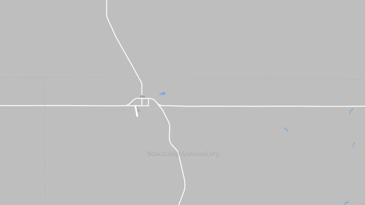 Transit Grade map of Vici, OK
