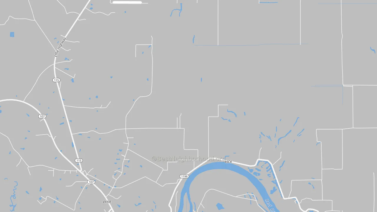 Transit Grade map of Vick, LA