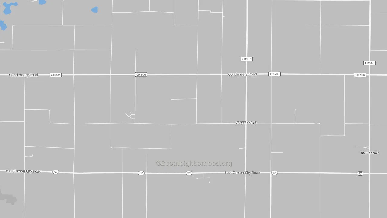 Transit Grade map of Vickeryville, MI