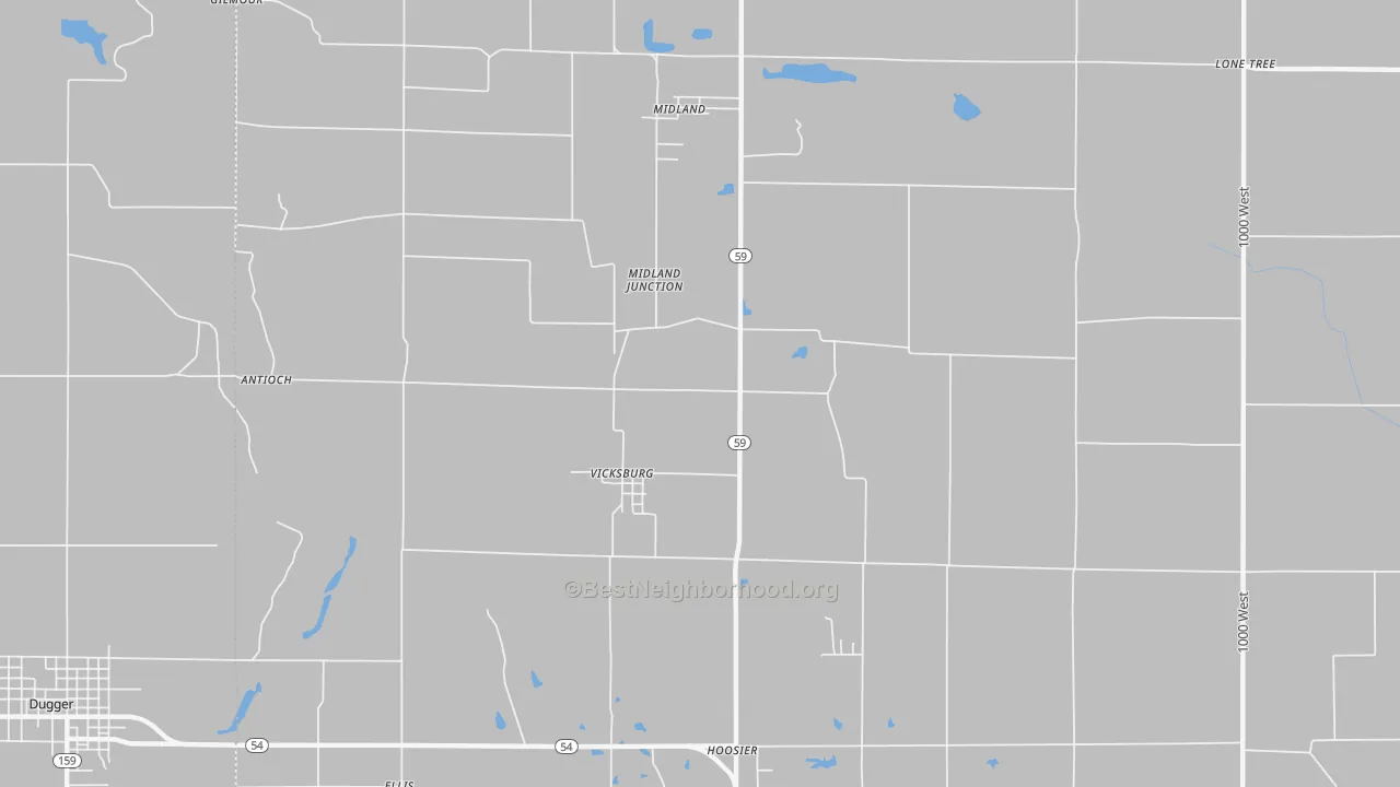 Transit Grade map of Vicksburg, IN