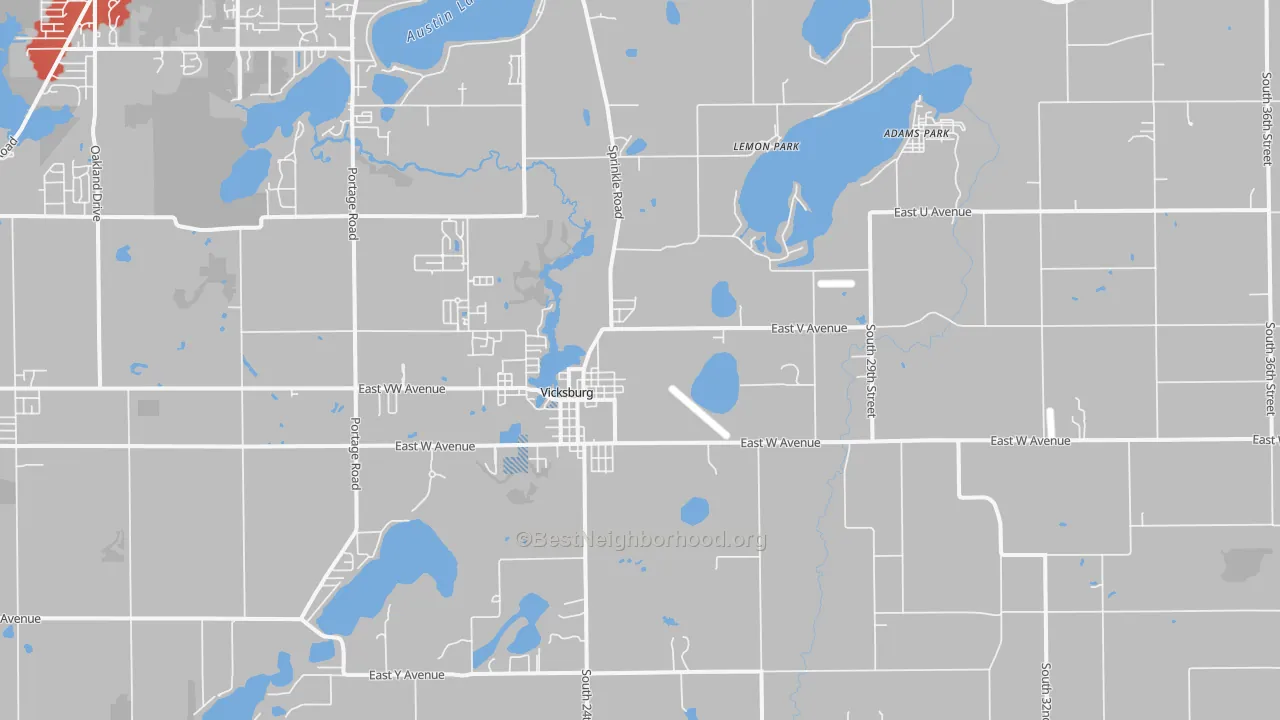 Transit Grade map of Vicksburg, MI