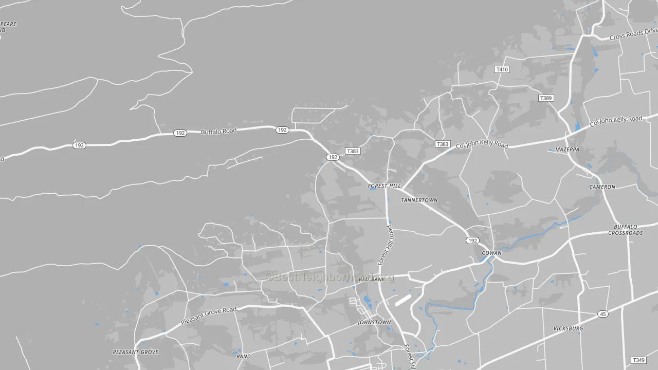 Transit Grade map of Vicksburg, PA