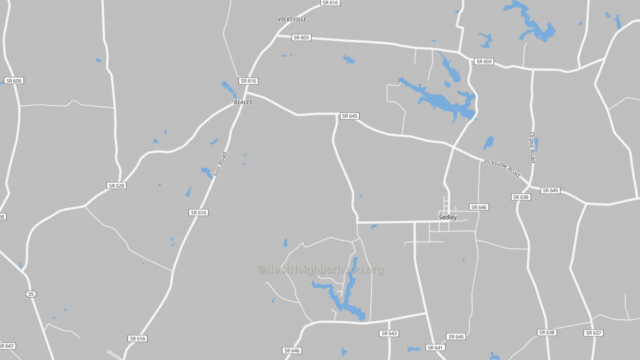 Transit Grade map of Vicksville, VA