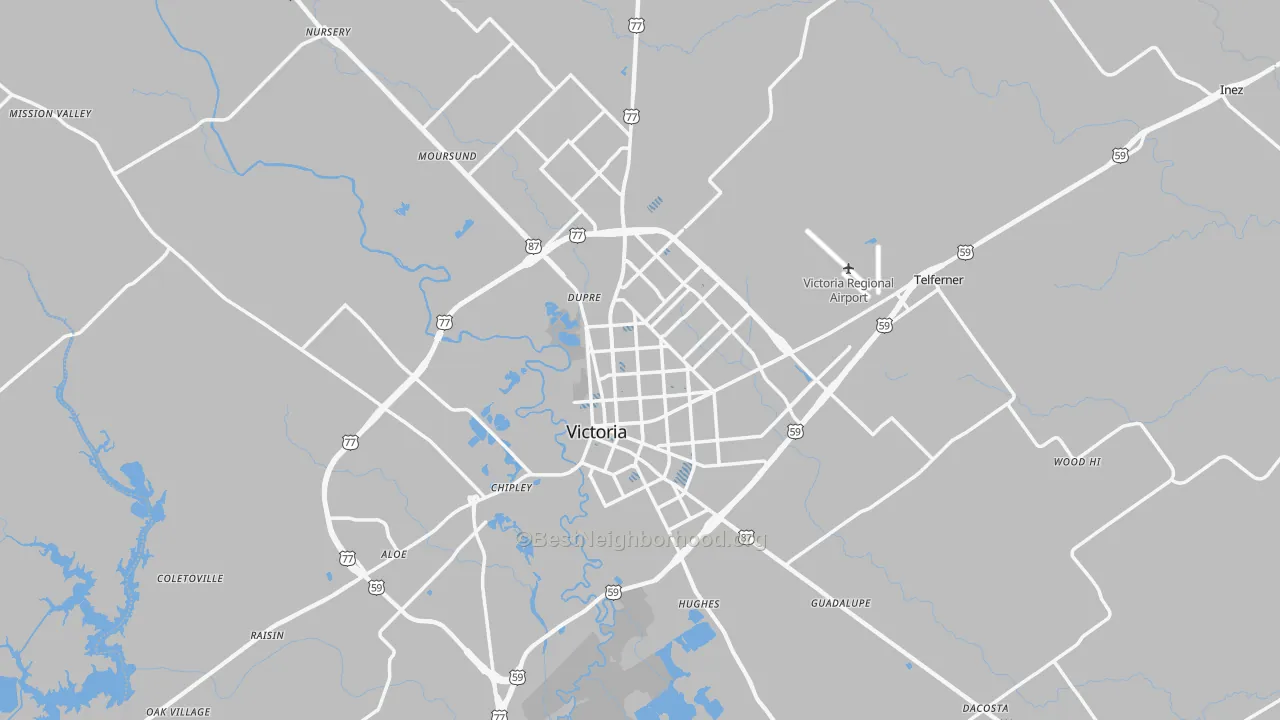 Transit Grade map of Victoria County, TX