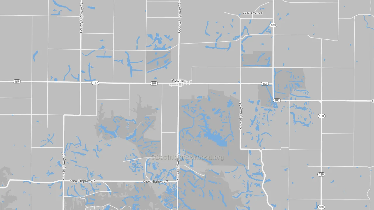 Transit Grade map of Victoria, IL