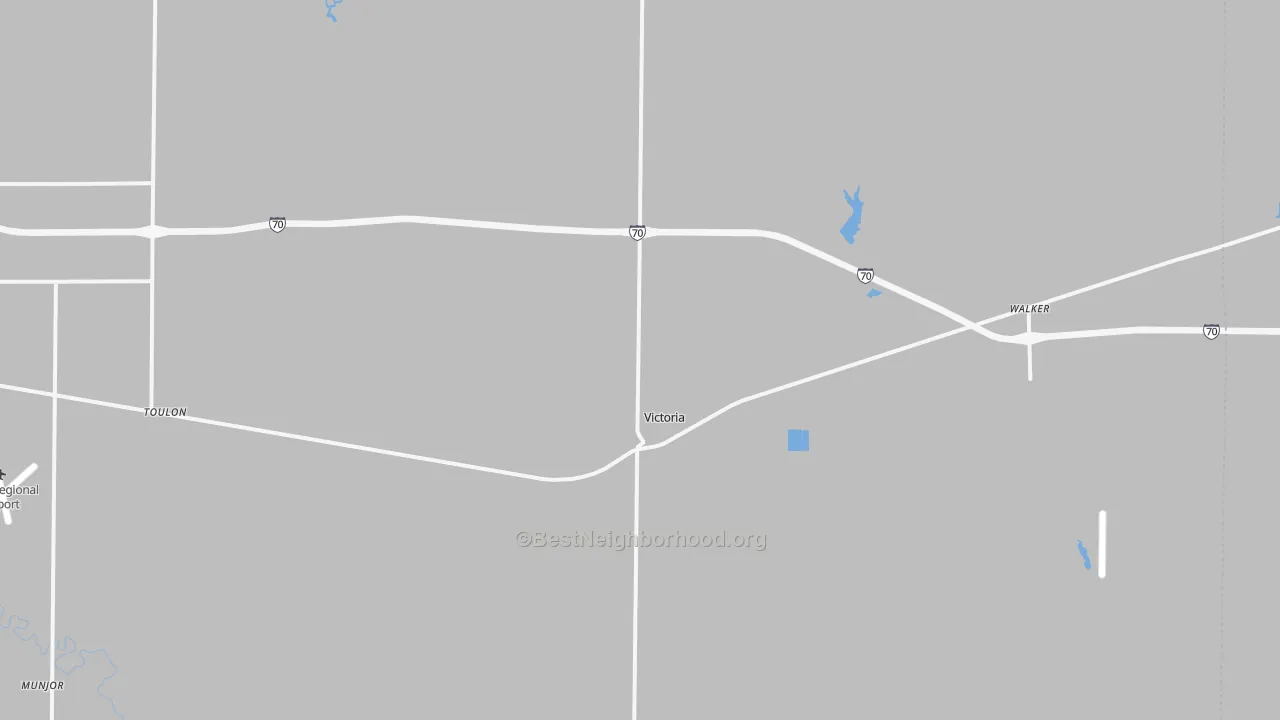 Transit Grade map of Victoria, KS