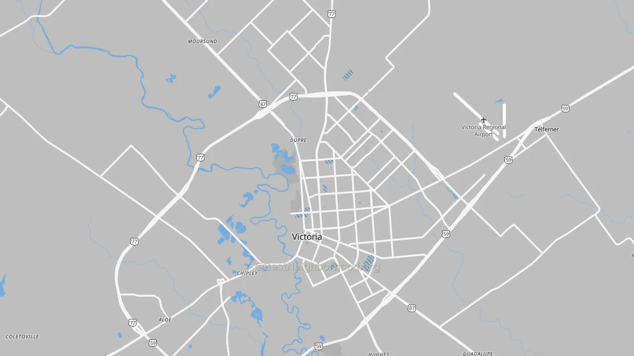 Transit Grade map of Victoria, TX