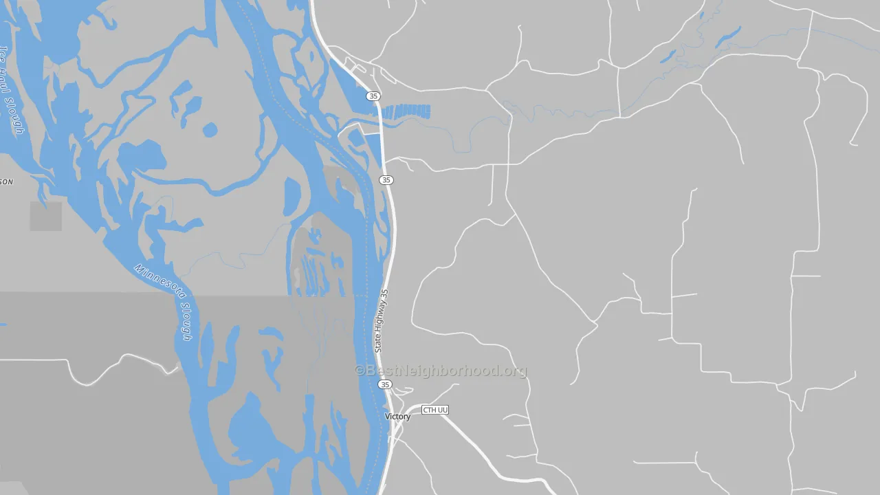 Transit Grade map of Victory, WI