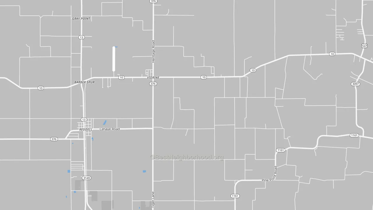 Transit Grade map of Vidrine, LA