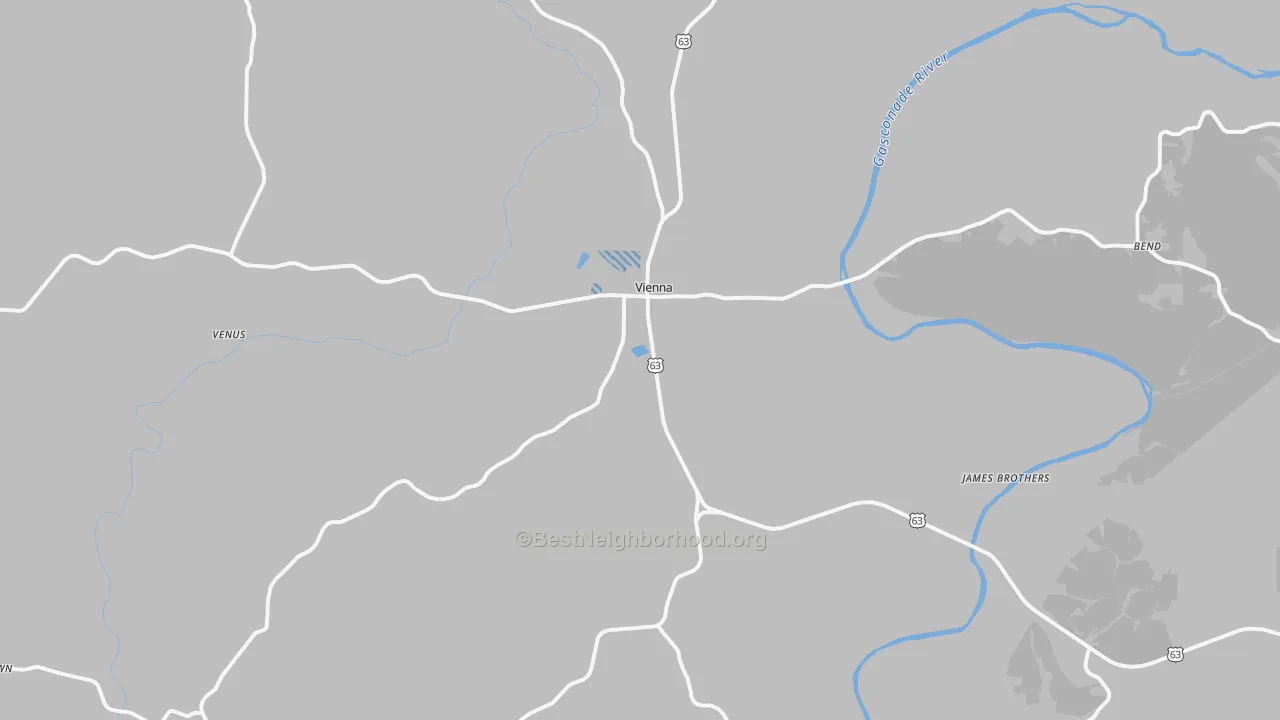 Transit Grade map of Vienna, MO