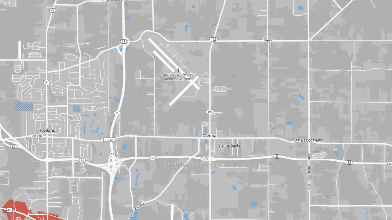 Transit Grade map of Vienna, OH