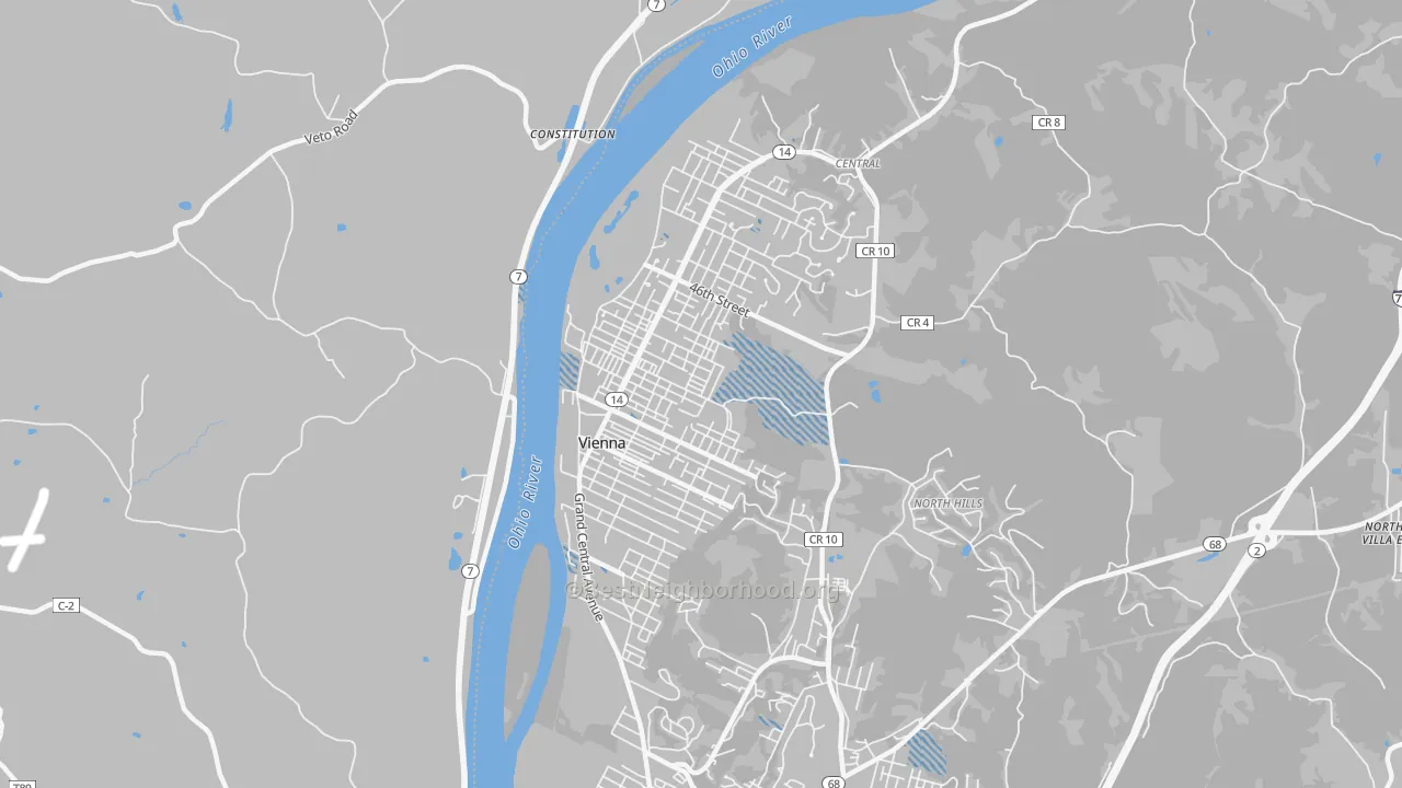 Transit Grade map of Vienna, WV