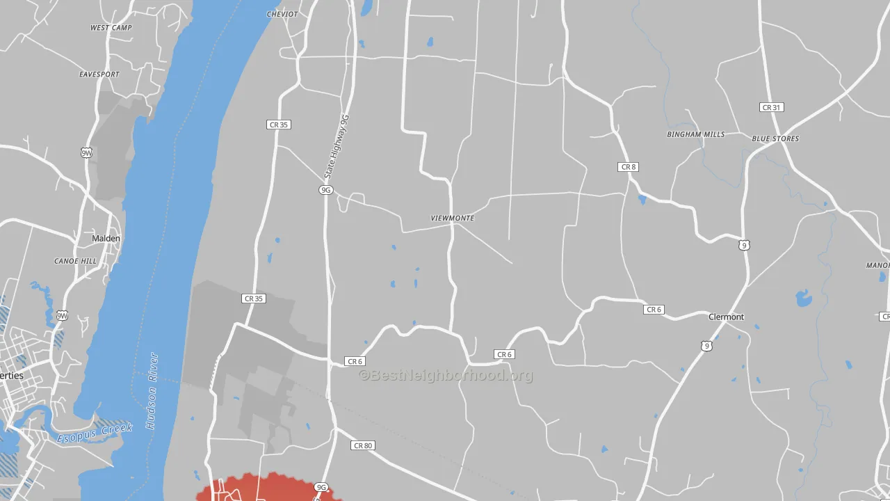 Transit Grade map of Viewmonte, NY