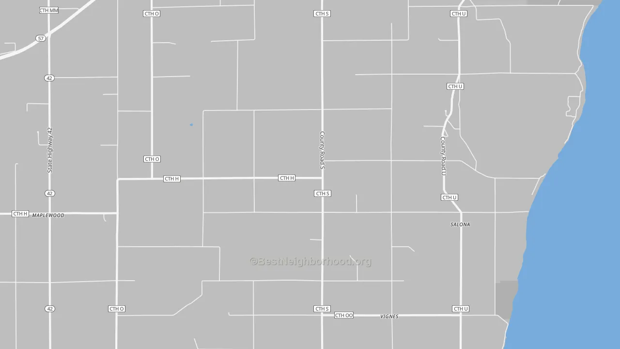 Transit Grade map of Vignes, WI