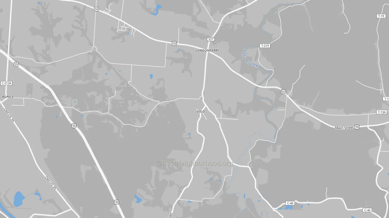 Transit Grade map of Vigo, OH