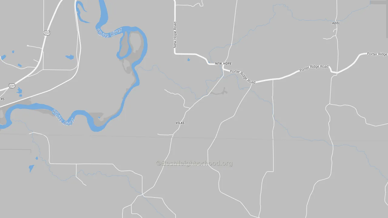 Transit Grade map of Vilas, IN