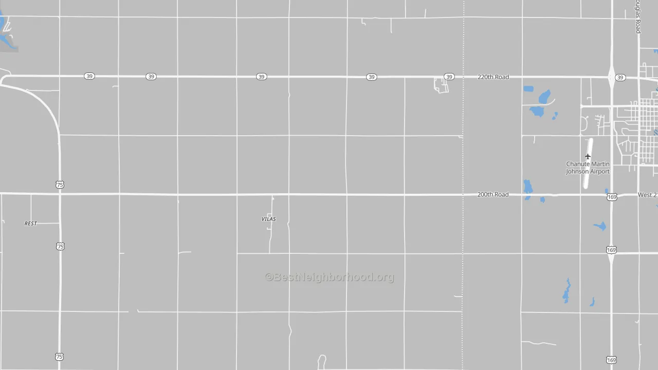 Transit Grade map of Vilas, KS