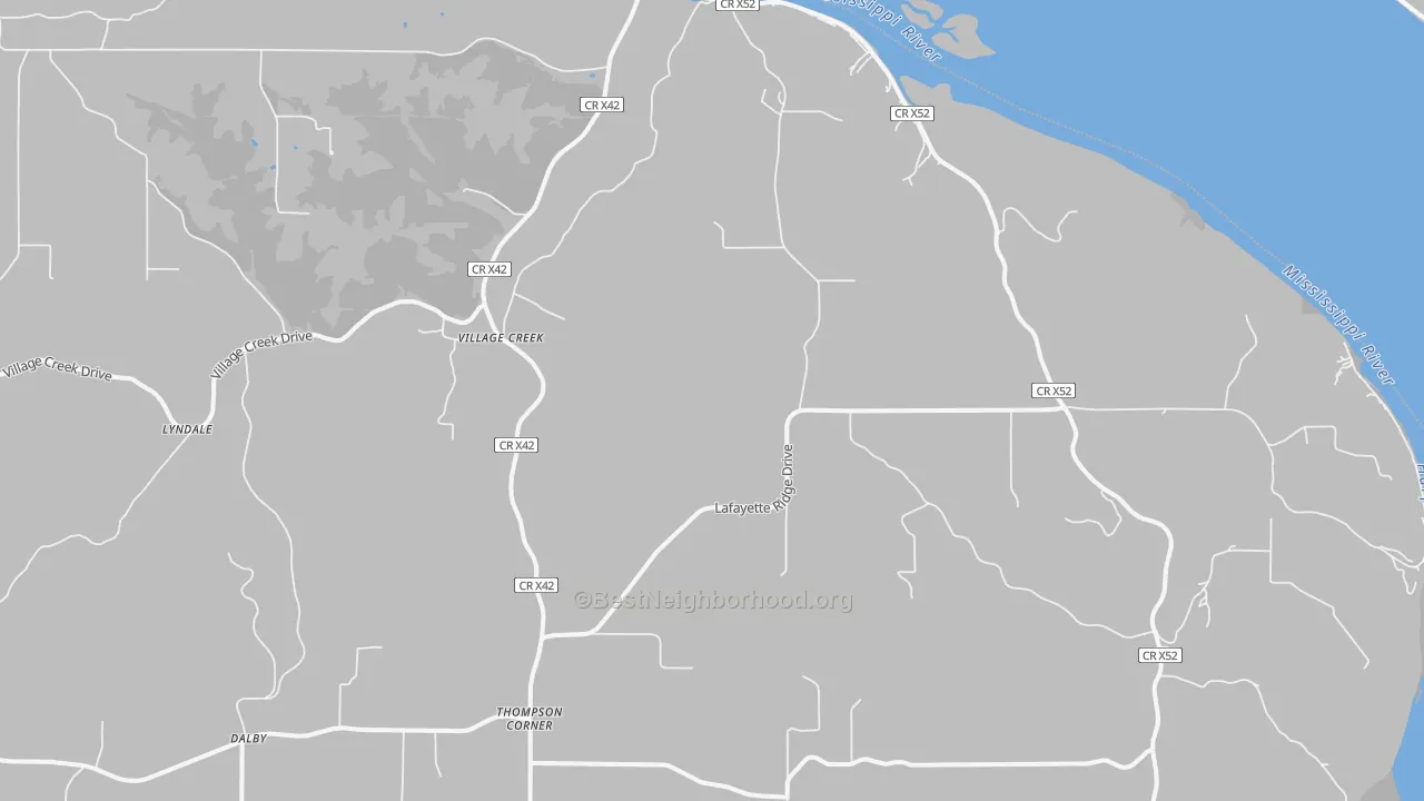 Transit Grade map of Village Creek, IA