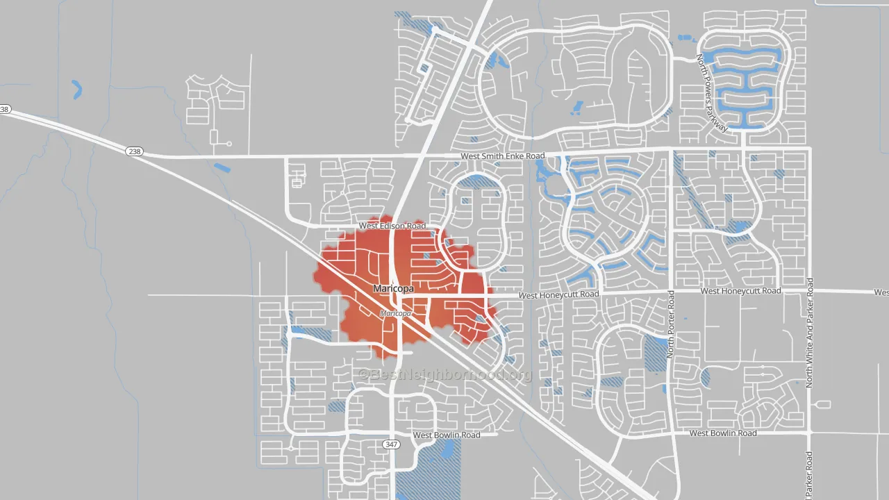 Transit Grade map of Villages at Rancho El Dorado, Silver Bell, AZ