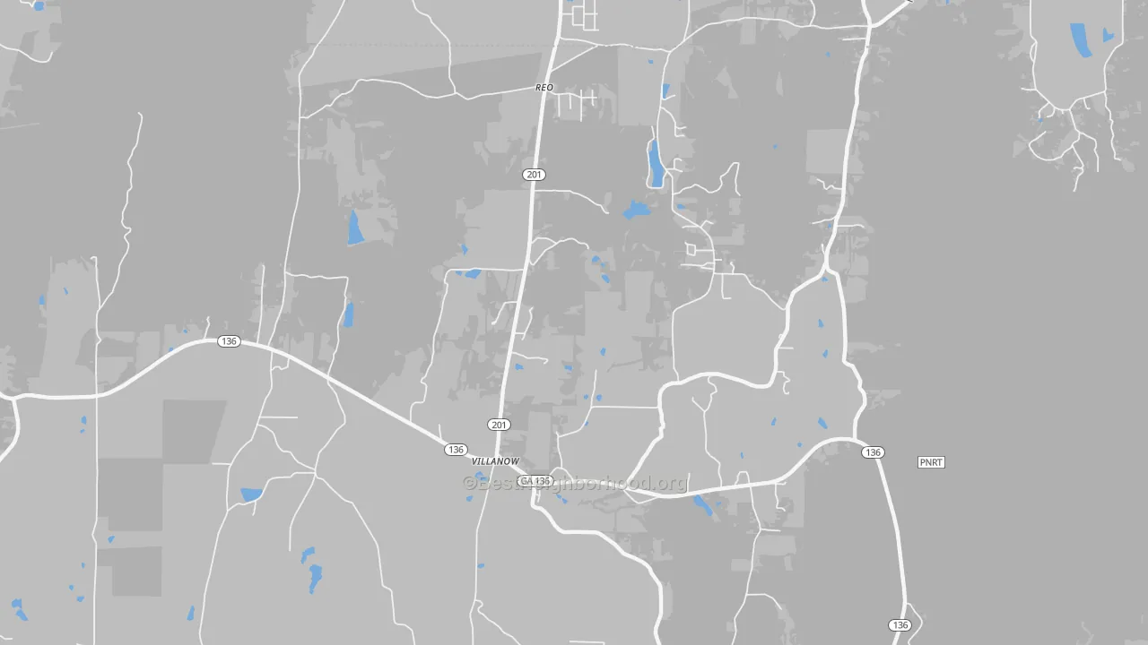 Transit Grade map of Villanow, GA