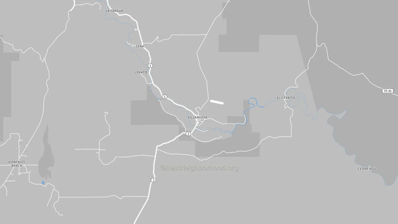 Transit Grade map of Villanueva, NM