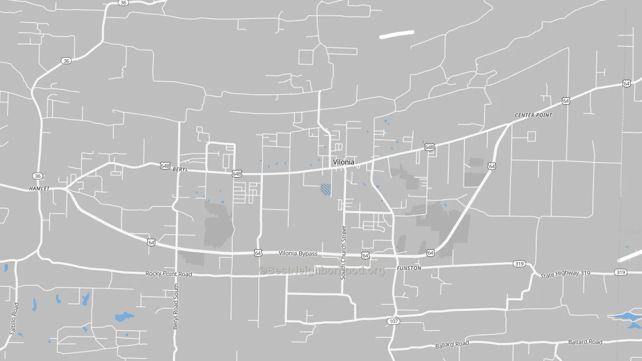 Transit Grade map of Vilonia, AR