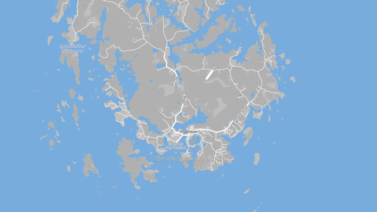 Transit Grade map of Vinalhaven, ME