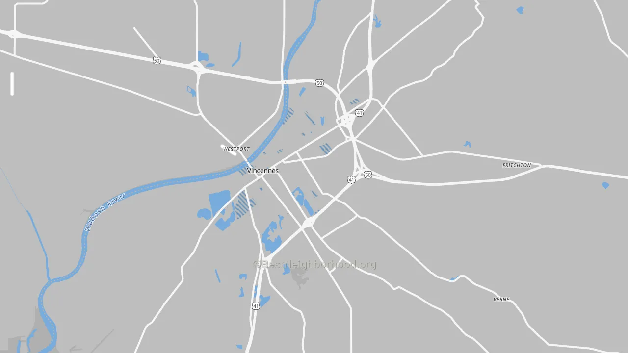 Transit Grade map of Vincennes, IN