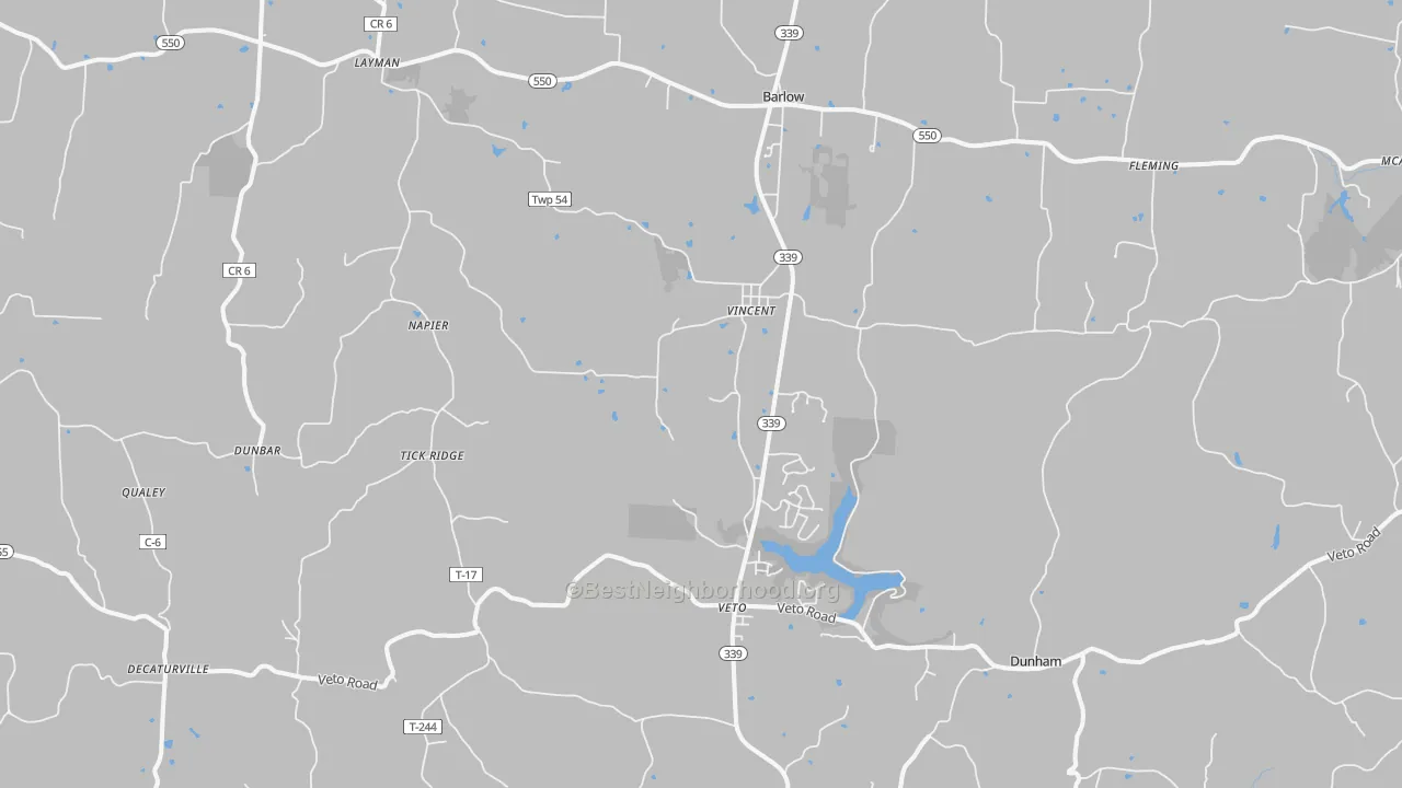 Transit Grade map of Vincent, OH
