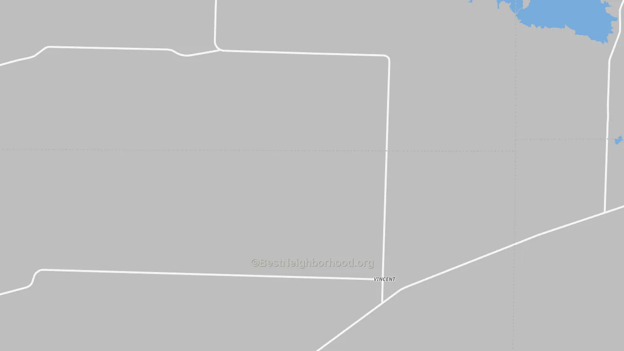 Transit Grade map of Vincent, TX