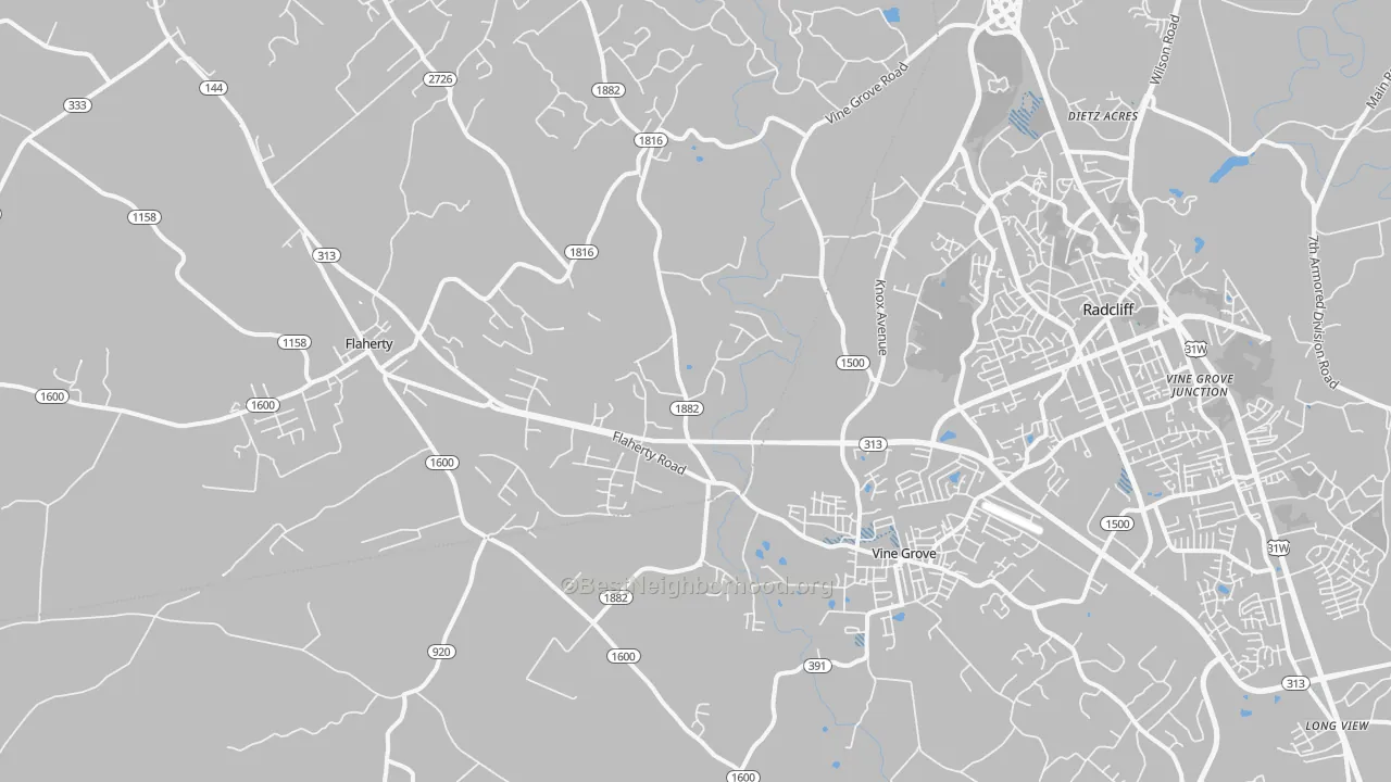 Transit Grade map of Vine Grove, KY