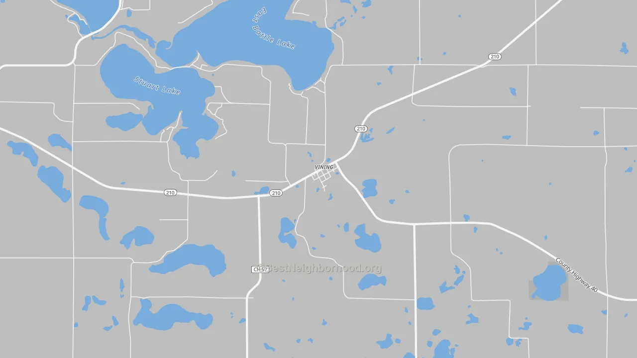 Transit Grade map of Vining, MN