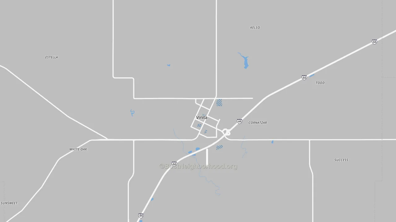 Transit Grade map of Vinita, OK