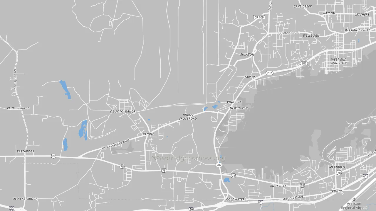 Transit Grade map of Vinnette, AL