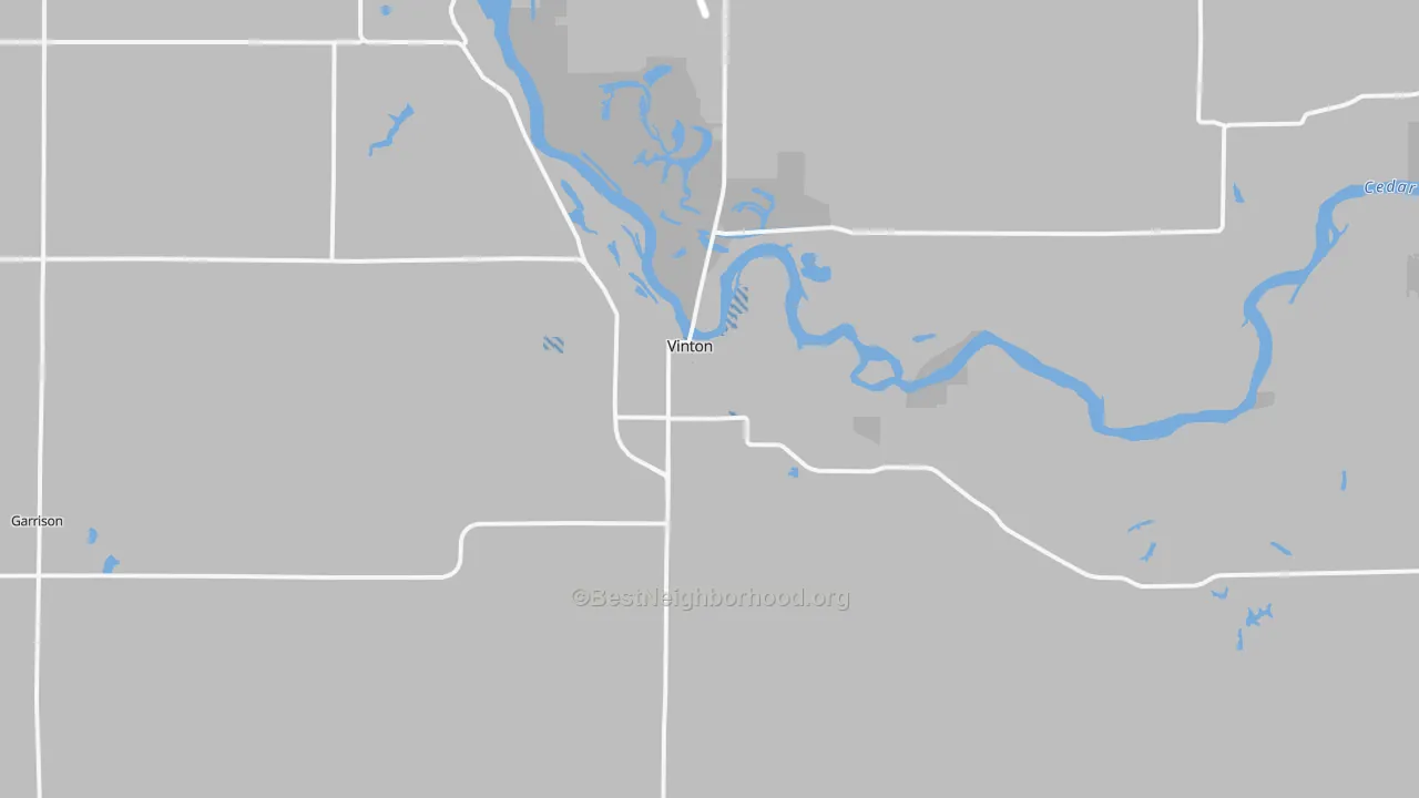 Transit Grade map of Vinton, IA