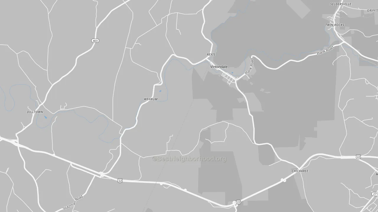 Transit Grade map of Vintondale, PA