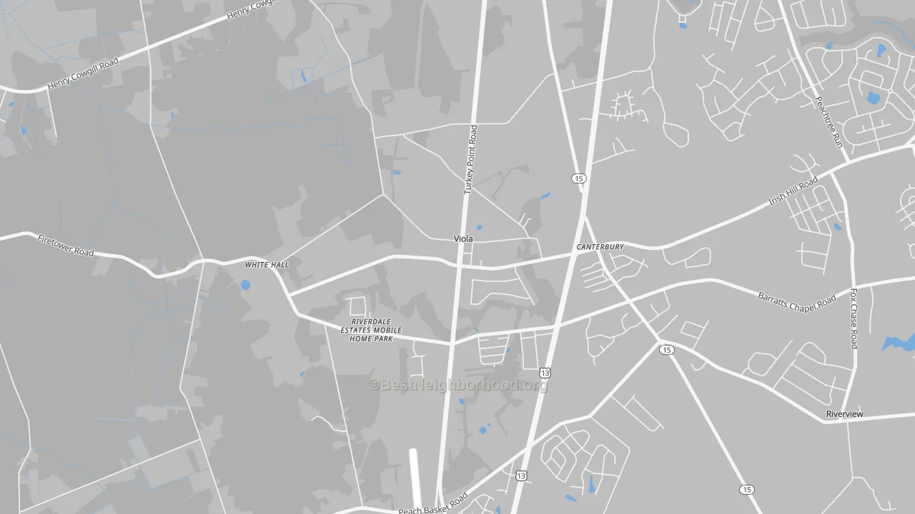 Transit Grade map of Viola, DE