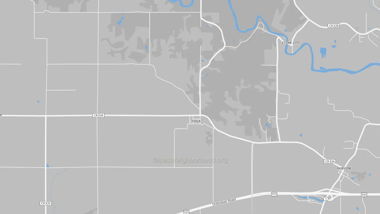 Transit Grade map of Viola, IA