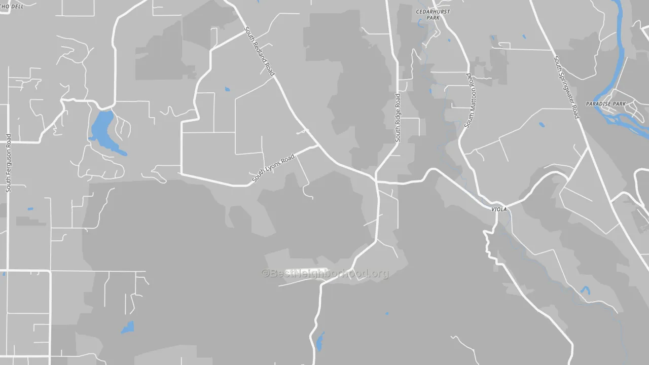 Transit Grade map of Viola, OR