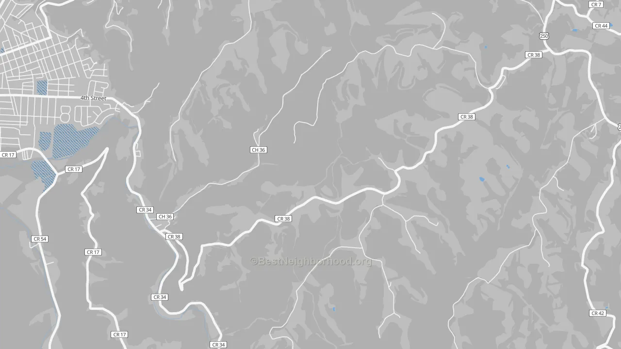 Transit Grade map of Viola, WV