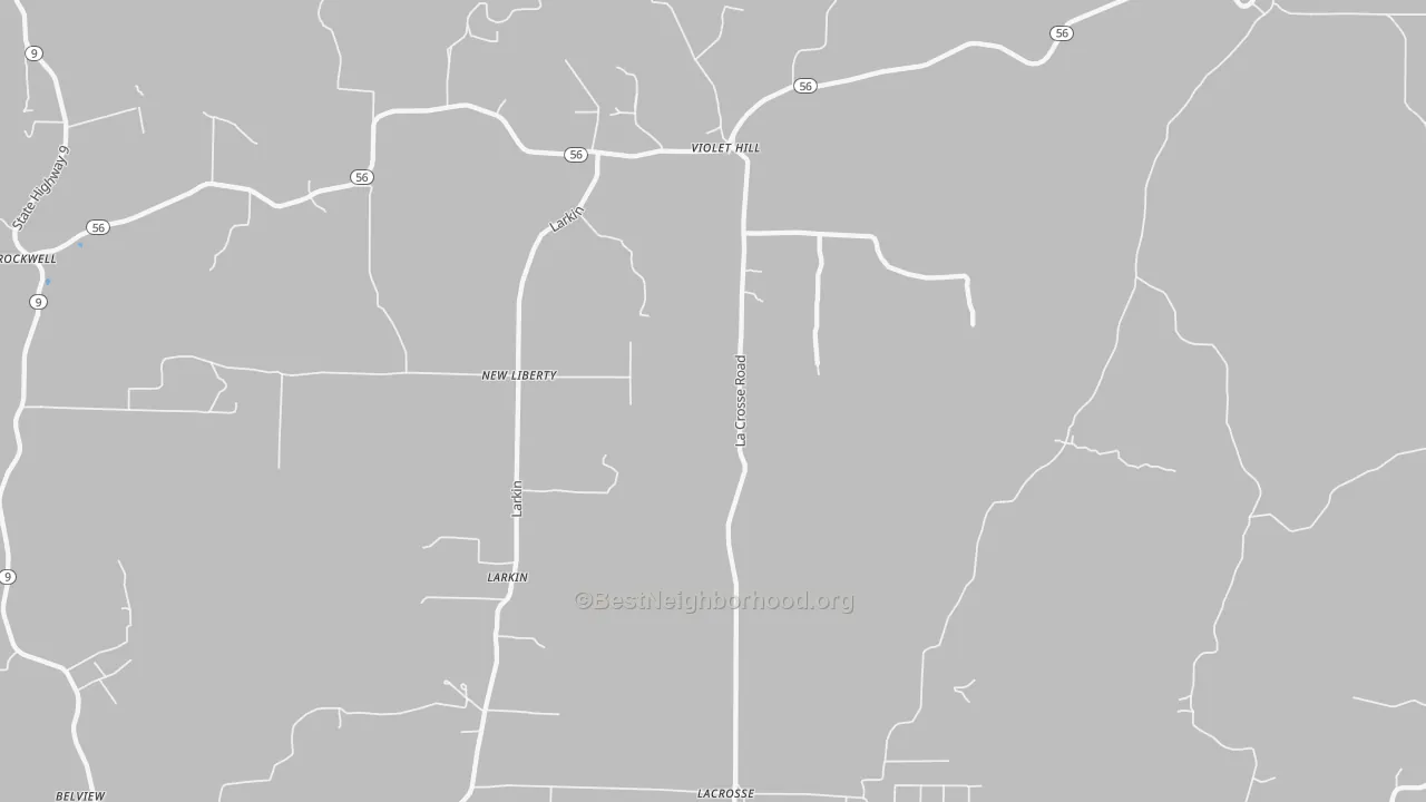 Transit Grade map of Violet Hill, AR