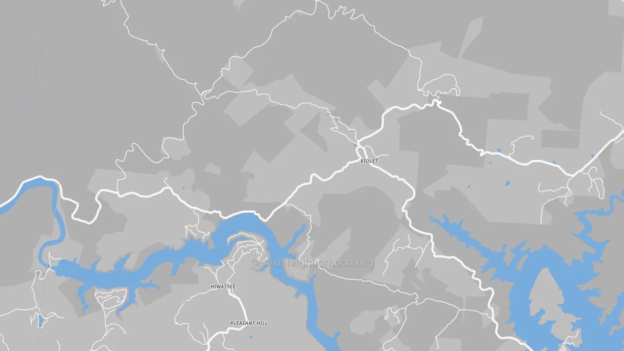 Transit Grade map of Violet, NC