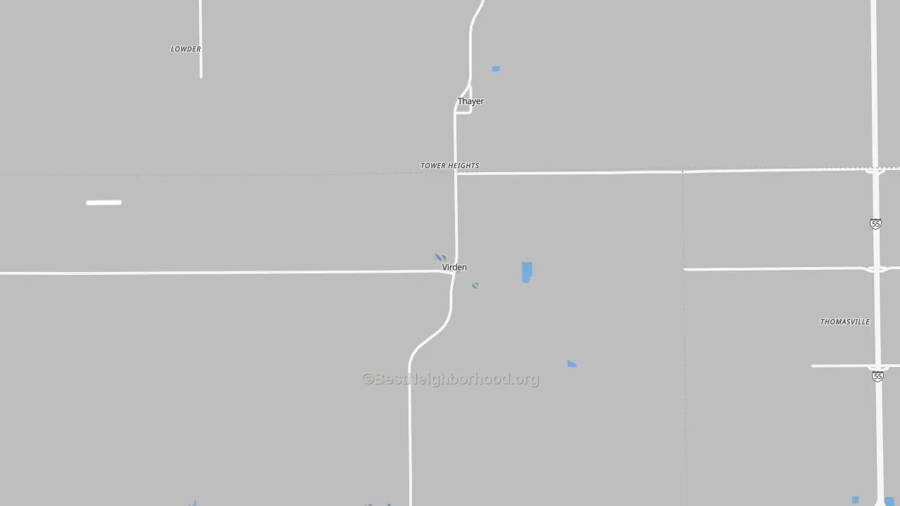Transit Grade map of Virden, IL