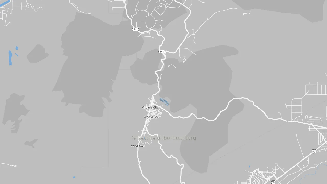 Transit Grade map of Virginia City, NV