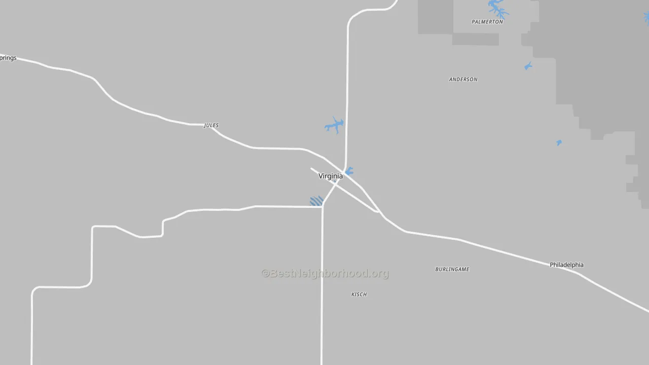 Transit Grade map of Virginia, IL