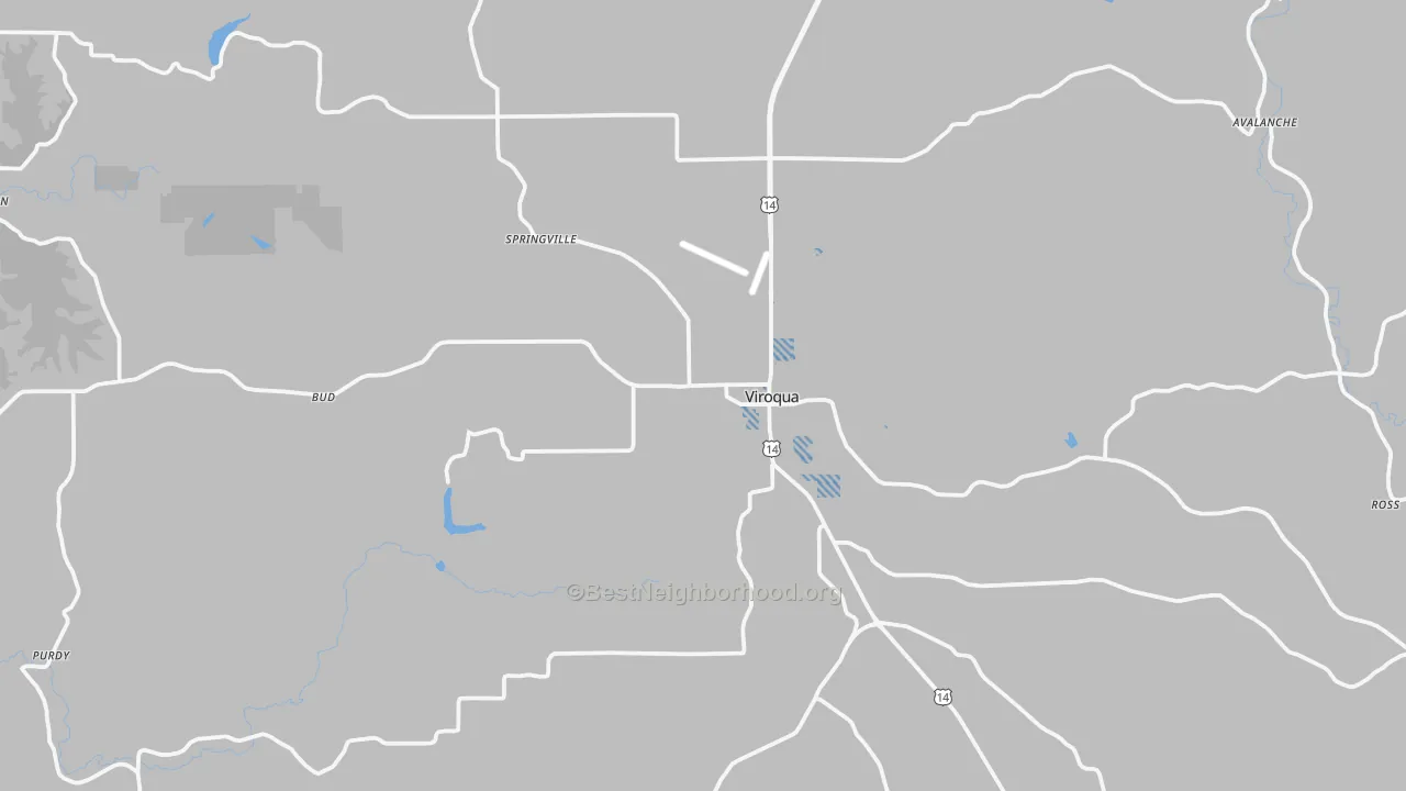 Transit Grade map of Viroqua, WI