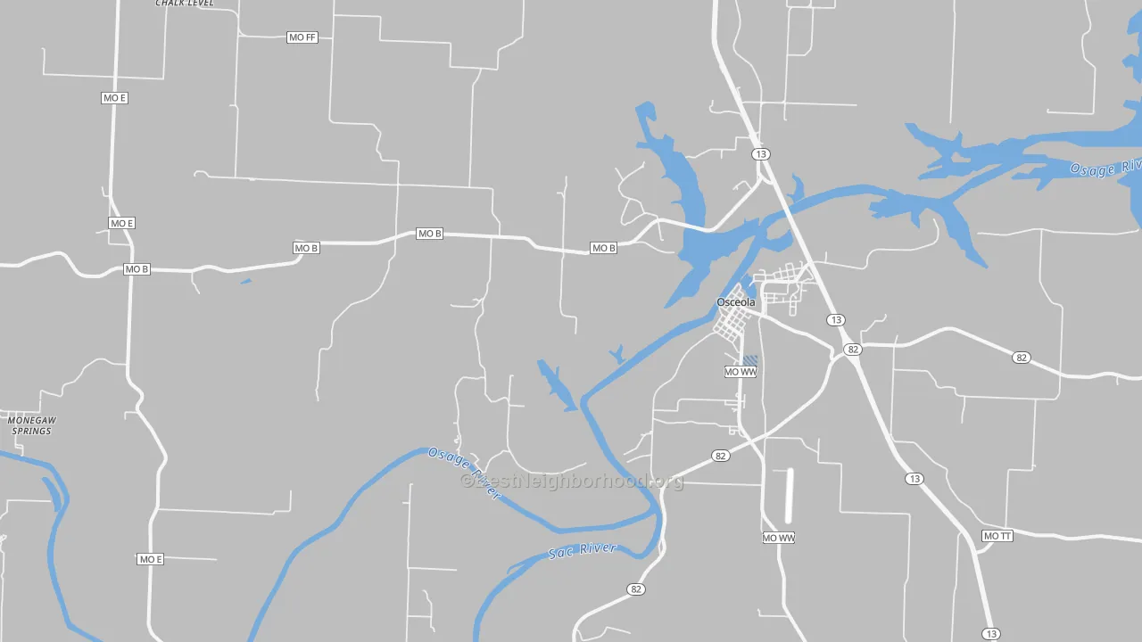 Transit Grade map of Vista, MO
