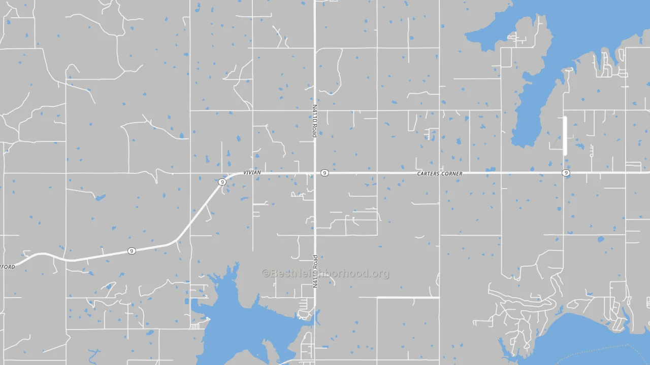 Transit Grade map of Vivian, OK